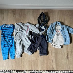 0-3 month baby boy clothing lot